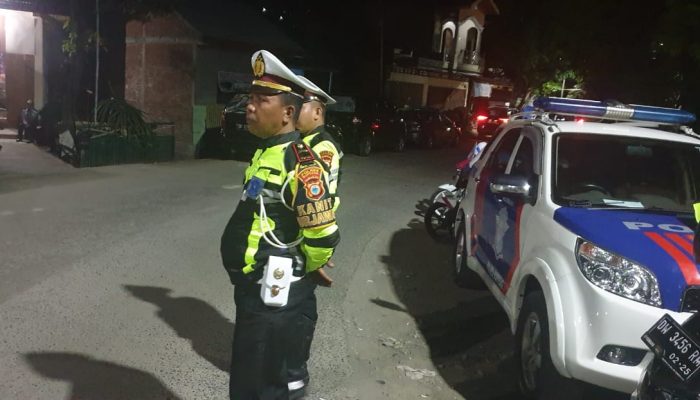 Jaga Kamtibmas, Sat Lantas Polres Soppeng Gencar Blue Light Patroli