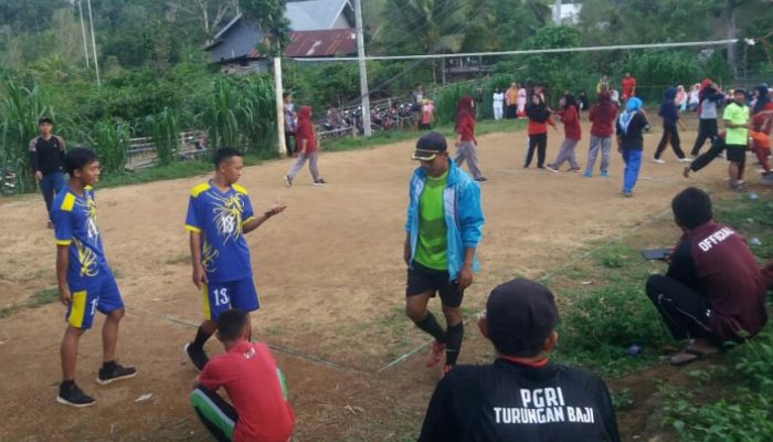 KKL STISIPM Sinjai Gandeng Pemuda Desa Turungan Baji Gelar Turnamen Volly