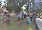 Pilar Kamtibmas Kecamatan Libureng Bone Gelar Aksi Jumat Bersih