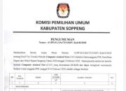 Pengumuman KPU Soppeng, 10 Besar Calon PPK Lolos Tes Tertulis