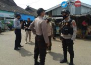 Satuan Sabhara Polres Sinjai Sampaikan Himbauan ke Warga di Pasar Sentral