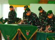Sertijab di Tengah Pandemi Covid-19, Pejabat Utama Kodam Tambah 5 Bintang