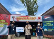Dapur Lapangan TNI Polri Dapat Bantuan Donasi Dari Bank Mandiri Cabang Bone