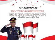 Sambut HUT RI ke-75, Kapolres Sinjai Ajak Masyarakat Kibarkan Bendera Merah Putih