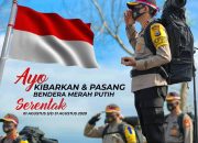 Jelang HUT RI ke-75, Kapolres Bone Ajak Warga Kibarkan Merah Putih