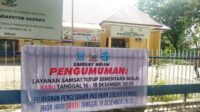 Cegah Penularan Covid-19, Pelayanan Samsat Sinjai Tutup