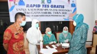 TP PKK Sinjai Gandeng Dinas Kesehatan Adakan Rapid Test Gratis