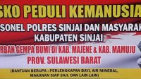 Polres Sinjai Buka Posko Bantuan Bencana Gempa Sulbar, Siap Tampung Bantuan Masyarakat