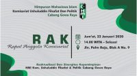 Ketum HMI Komisariat Ushuluddin Filsafat dan Politik Cagora Angkat Bicara Terkait Beredarnya Pamflet RAK