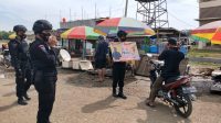 Tekan Penyebaran Covid 19, Batalyon C Pelopor Gencar Patroli Himbau Masyarakat Taat Protkes