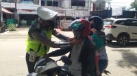 Sat Lantas Polres Sinjai Edukasi Warga Patuhi Prokes
