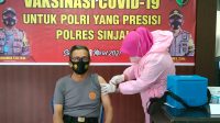 Personil Polres Sinjai Laksanakan Vaksinasi Covid-19 Tahap II