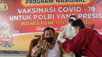 Putus Mata Rantai Covid-19, Polres Bone Vaksinasi Purnawirawan dan Warakawuri