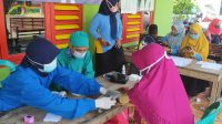 Ratusan Lansia di Kalang Ngawi Disuntik Vaksin Covid-19