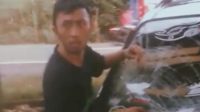 Karena Mudik, Aksi Sopir di Sinjai Pecahkan Kaca Mobilnya Viral di Medsos