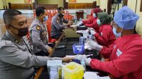 Rangkaian HUT Bhayangkara Ke-75, Polres Magelang Gelar Donor Darah Massal