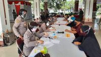 Masyarakat Antusias Ikuti Vaksinasi Massal Oleh Polres Magelang