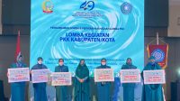 Ketua TP PKK Soppeng Hadiri Peringatan HKG ke-49 dan Rakerda Sulsel di Makassar