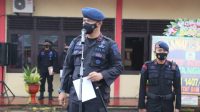 Danyon C Pelopor Pimpin Upacara Kenaikan Pangkat, Begini Pesannya