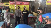 Bersama Satgas Covid-19, Koramil 17/Salam Laksanakan Sambang Patroli Sore
