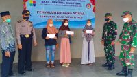 Babinsa Koramil 21/Kajoran Dampingi Penyaluran Dansos UPK Bina Sejahtera untuk Yatim Piatu