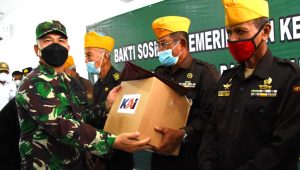 Bersama LVRI dan PT KAI, Korem 072/Pamungkas Gelar Bakti Sosial