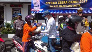 Operasi Zebra Candi 2021, Polres Magelang Kota Gelar Baksos