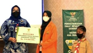 BAZNAS Sragen Tasharufkan Bantuan Beasiswa, RTLH, dan Pembangunan Tempat Ibadah