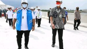 Ditargetkan Selesai 28 Oktober 2022, Proyek Tol Semarang-Demak Seksi II Ditinjau Gubernur Jateng