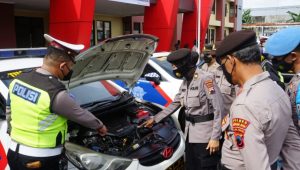 Jelang Nataru, Polres Magelang Kota Cek Kesiapan Ranmor dan Alkom Dinas