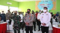 Kapolda Sulsel Tinjau Kegiatan Vaksinasi Massal di Gowa