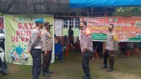 Didampingi Kapolsek Marawola, Kapolres Sigi Kunjungi Gerai Vaksinasi di Desa Baliase