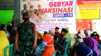 Koramil 21/Kajoran Dukung Gebyar Vaksinasi Covid-19 di Desa Sutopati