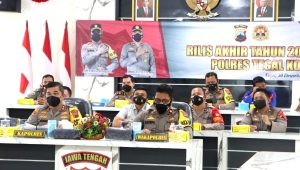 Sepanjang Tahun 2021, Polres Tegal Kota Tangani 159 Kasus