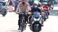 Bersepeda ke Alun-alun, Kapolres Pekalongan Pastikan CFD Tetap Terapkan Prokes
