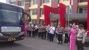 Bantuan Sosial Peduli Semeru Tingkat Polres Magelang Kota Diberangkatkan