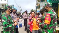 Antisipasi Penyebaran Covid-19 Varian Baru, Bersama Tim Koramil Kajoran Gelar Operasi Yustisi