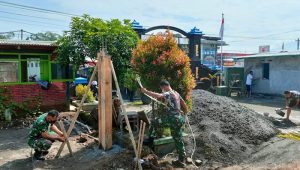 Terus Berbenah, Koramil 03/ Bandongan Bangun Ruang Babinsa