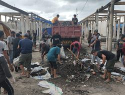 PORDI Sinjai Bersama Komunitas Lakukan Kerja Bakti di Lokasi Pasca Kebakaran Pasar Sentral 