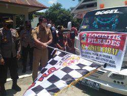 Dilepas Bupati ASA, 14 Mobil Boks dan 1 Perahu Angkut Logistik Pilkades ke 54 Desa di Sinjai