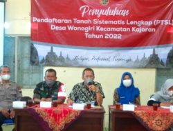 Danramil 21/Kajoran, Babinsa serta Bhabinkamtibmas Hadiri Sosialisasi Program PTSL Tahun 2022