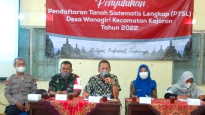 Danramil 21/Kajoran, Babinsa serta Bhabinkamtibmas Hadiri Sosialisasi Program PTSL Tahun 2022