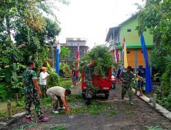 Koramil 15/Dukun Kebut Siapkan Pencanangan Kampung Pancasila