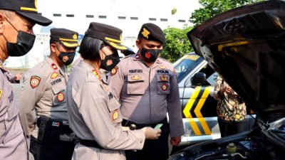 Siapkan Pengamanan Lebaran, Kapolres Magelang Kota Cek Kendaraan Dinas dan Alkom