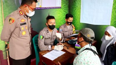 Di Gerai Vaksin Operasi Ketupat Candi Tahun 2022 Polres Magelang Juga Layani Vaksinasi