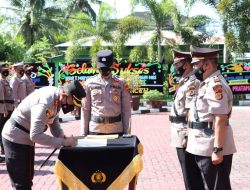 Kapolres Aceh Barat Pimpin Sertijab Kasat Reskrim dan Sejumlah Kapolsek