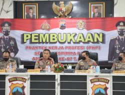 Polres Tegal Kota Menjadi Tempat PKP Serdik Sespima Polri Angkatan Ke-67