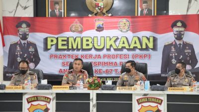 Polres Tegal Kota Menjadi Tempat PKP Serdik Sespima Polri Angkatan Ke-67