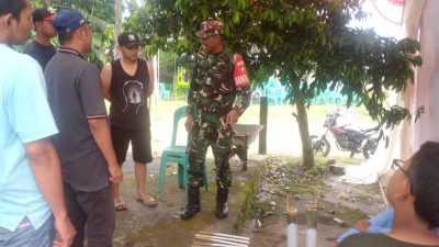 Danramil Grabag Tinjau Persiapan Akhir Pencanangan Kampung Pancasila