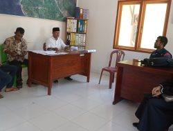 Hari Pertama Masuk Kantor, Kepala Desa Sambay Yang Baru Lansung Menerima Tamu dari Penyeluhan Pertanian